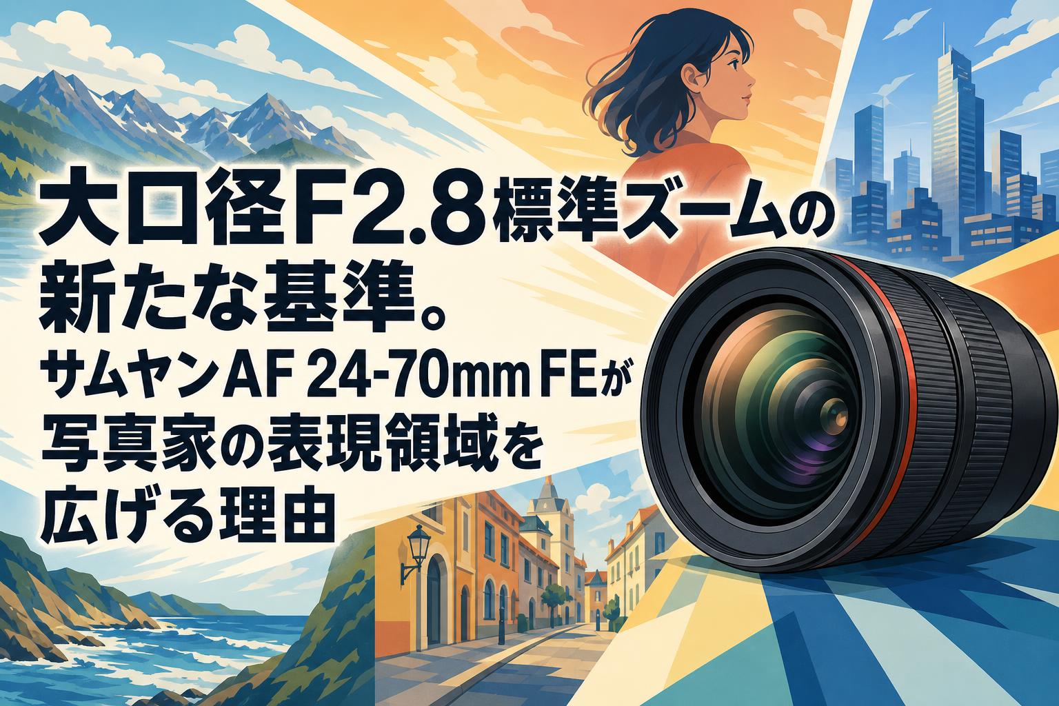 大口径F2.8標準ズームの新たな基準。サムヤンAF 24-70mm FEが写真家の表現領域を広げる理由