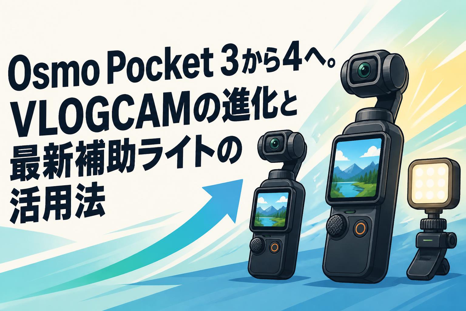 Osmo Pocket 3から4へ。VLOGCAMの進化と最新補助ライトの活用法
