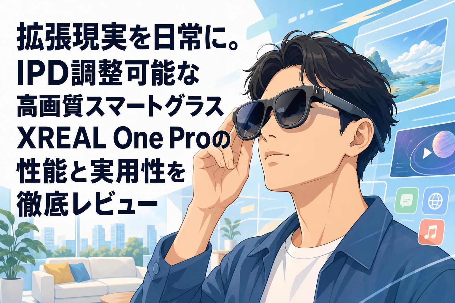 拡張現実を日常に。IPD調整可能な高画質スマートグラスXREAL One Proの性能と実用性を徹底レビュー