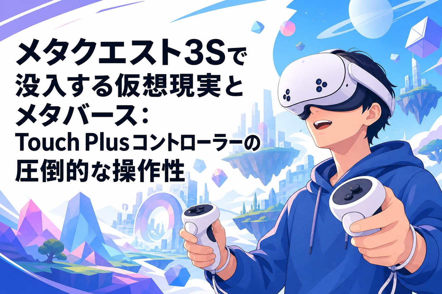 メタクエスト3Sで没入する仮想現実とメタバース：Touch Plusコントローラーの圧倒的な操作性