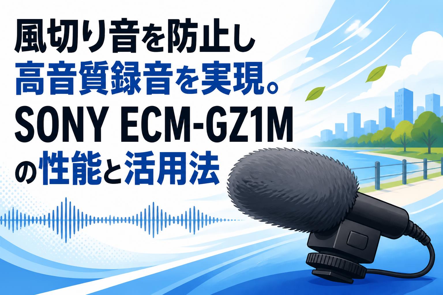 風切り音を防止し高音質録音を実現。SONY ECM-GZ1Mの性能と活用法