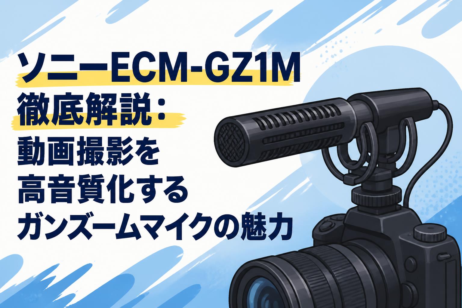 ソニーECM-GZ1M徹底解説：動画撮影を高音質化するガンズームマイクの魅力