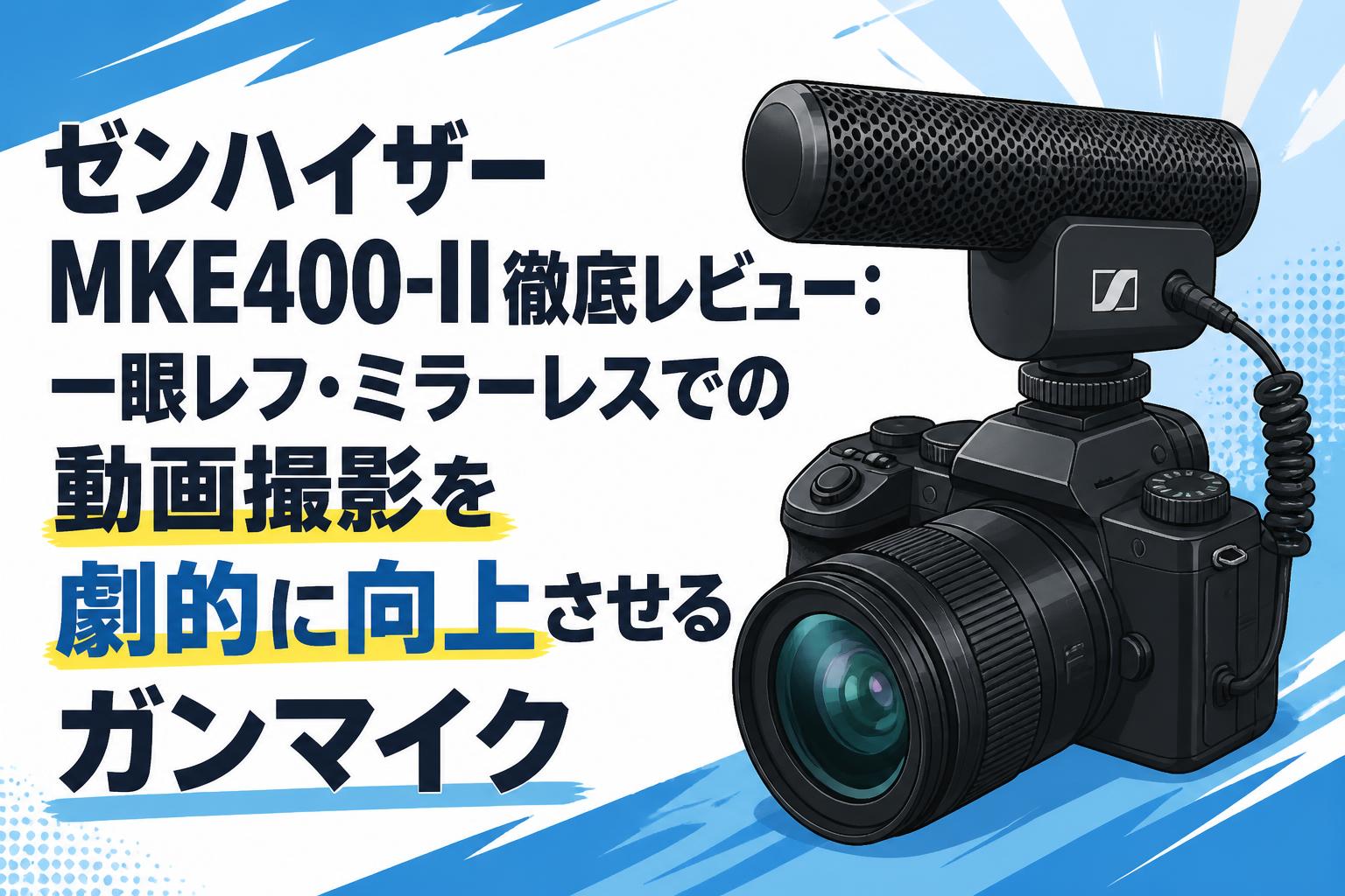 ゼンハイザー MKE400-II徹底レビュー：一眼レフ・ミラーレスでの動画撮影を劇的に向上させるガンマイク