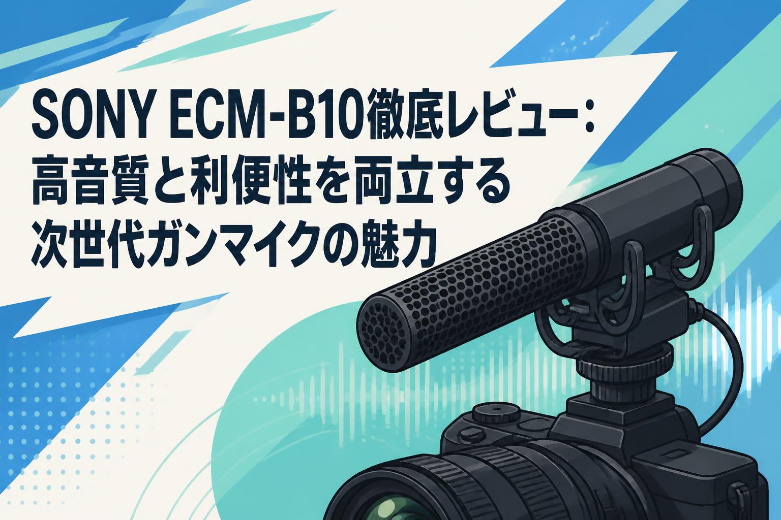 SONY ECM-B10徹底レビュー：高音質と利便性を両立する次世代ガンマイクの魅力