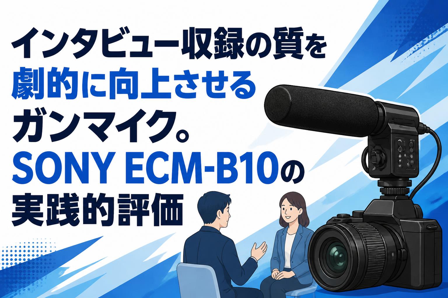 インタビュー収録の質を劇的に向上させるガンマイク。SONY ECM-B10の実践的評価