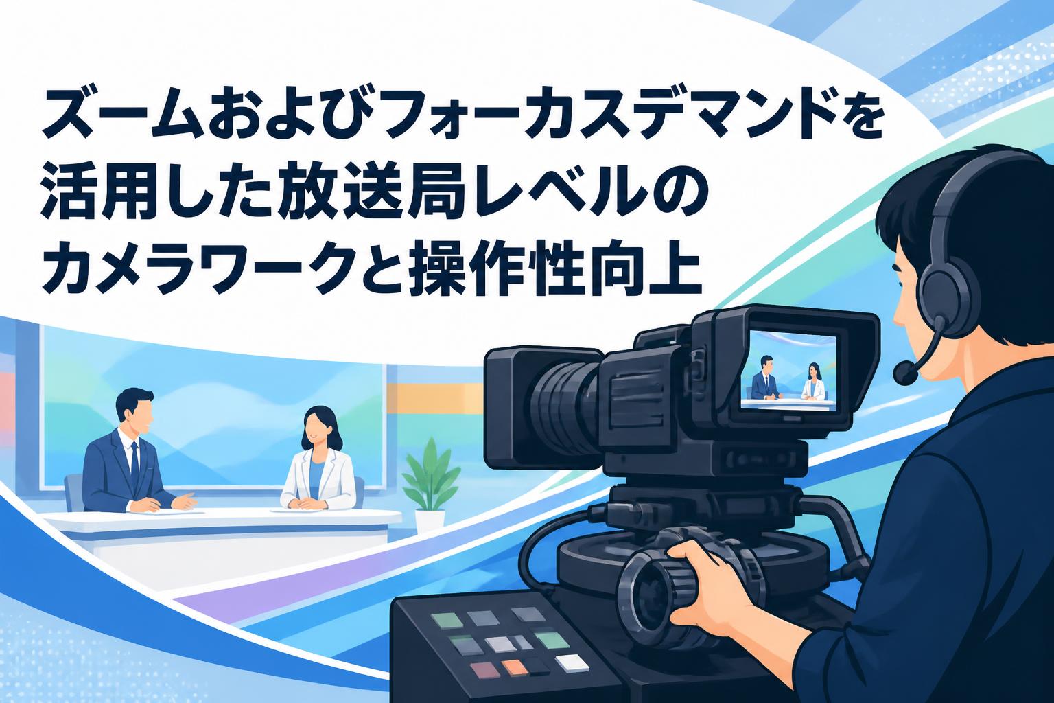 ズームおよびフォーカスデマンドを活用した放送局レベルのカメラワークと操作性向上