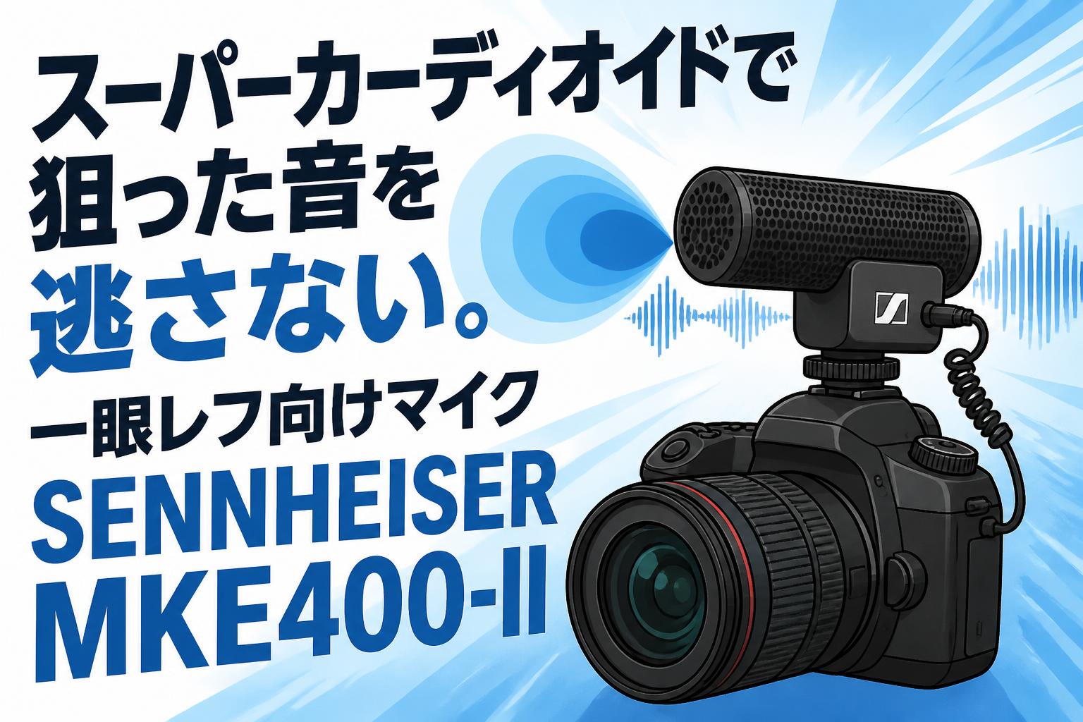スーパーカーディオイドで狙った音を逃さない。一眼レフ向けマイク SENNHEISER MKE400-II