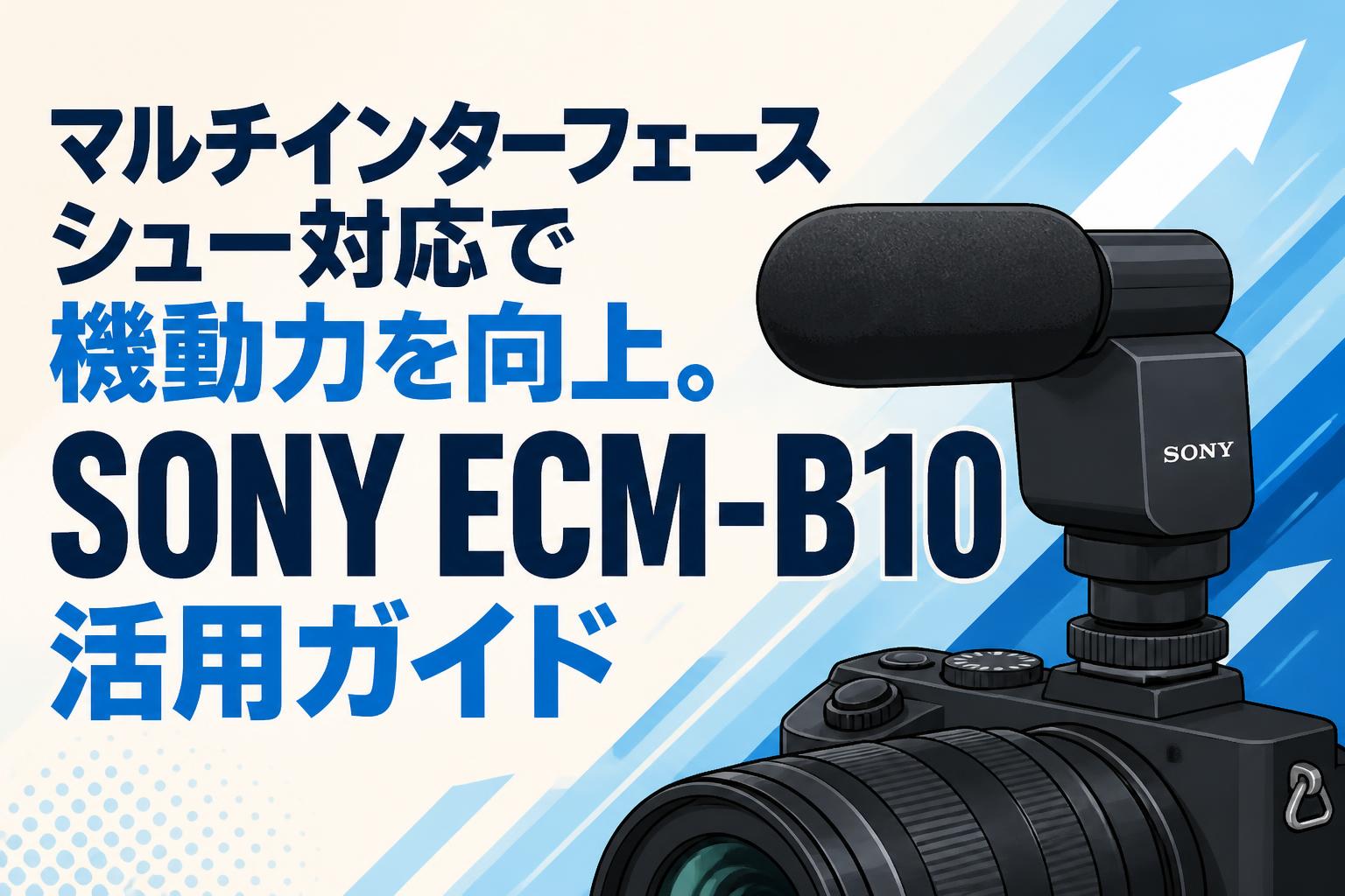 マルチインターフェースシュー対応で機動力を向上。SONY ECM-B10活用ガイド
