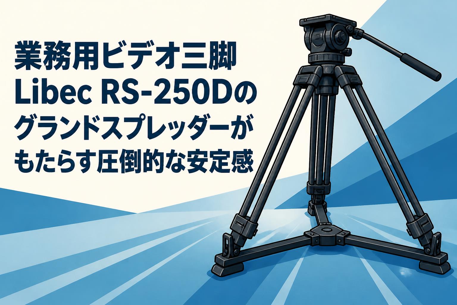 業務用ビデオ三脚Libec RS-250Dのグランドスプレッダーがもたらす圧倒的な安定感