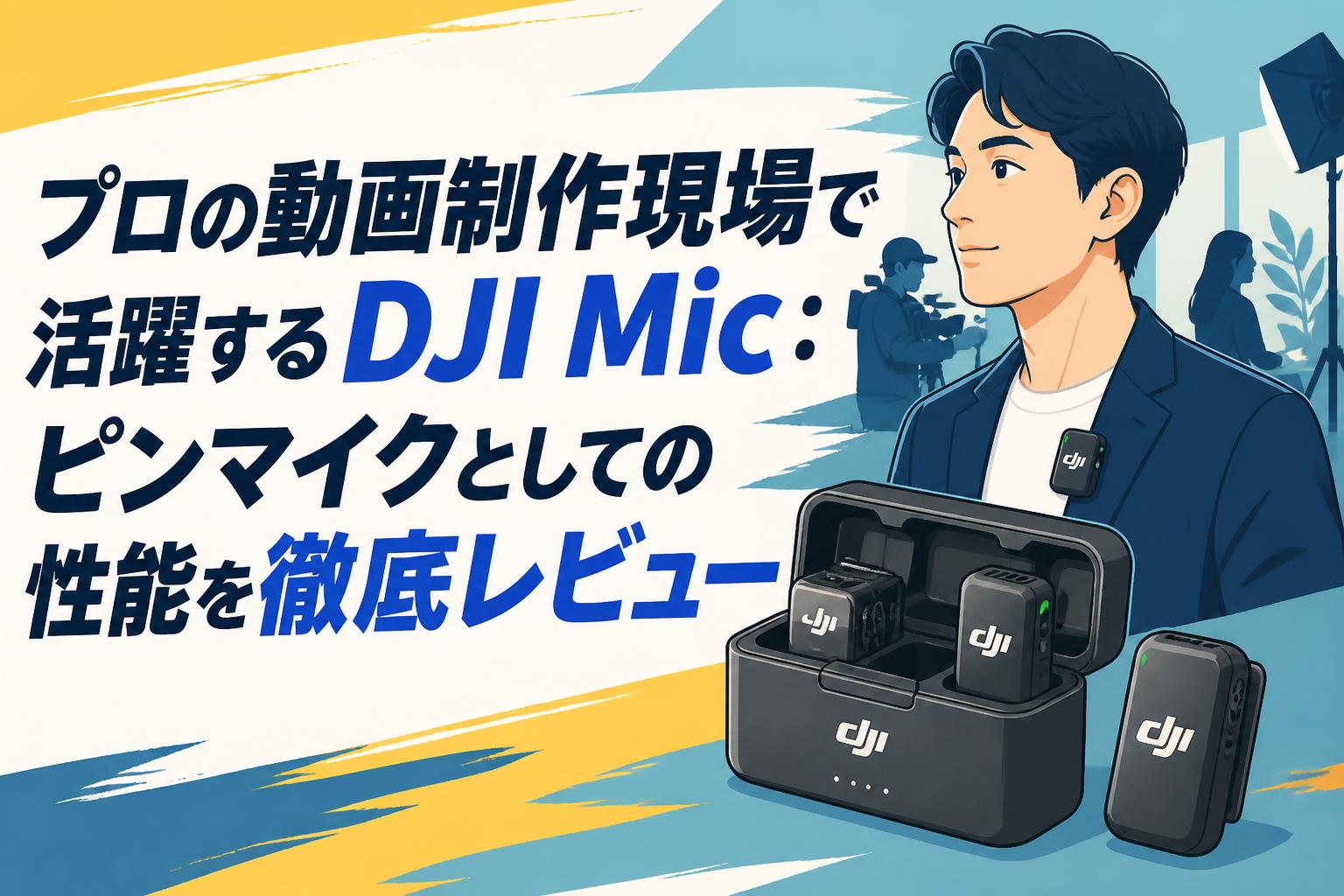 プロの動画制作現場で活躍するDJI Mic：ピンマイクとしての性能を徹底レビュー