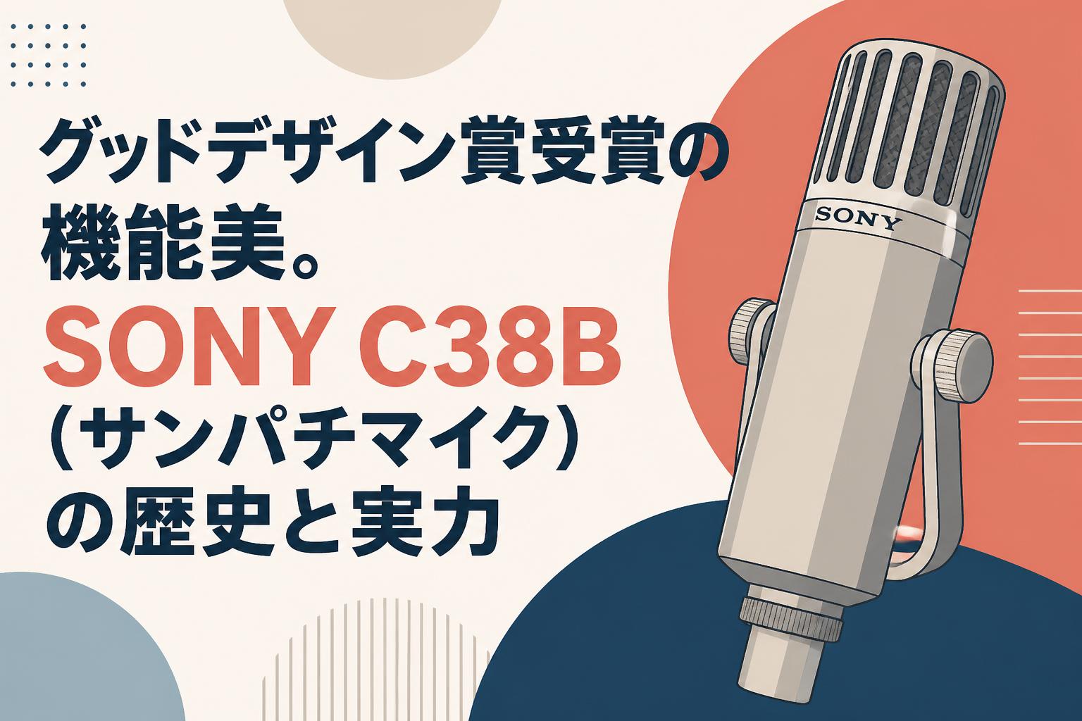 グッドデザイン賞受賞の機能美。SONY C38B（サンパチマイク）の歴史と実力