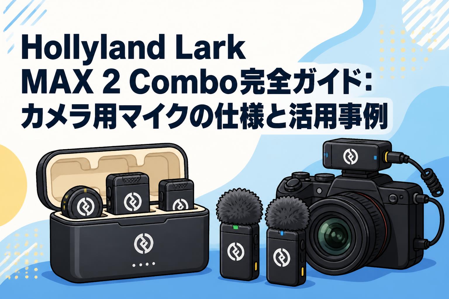 Hollyland Lark MAX 2 Combo完全ガイド：カメラ用マイクの仕様と活用事例