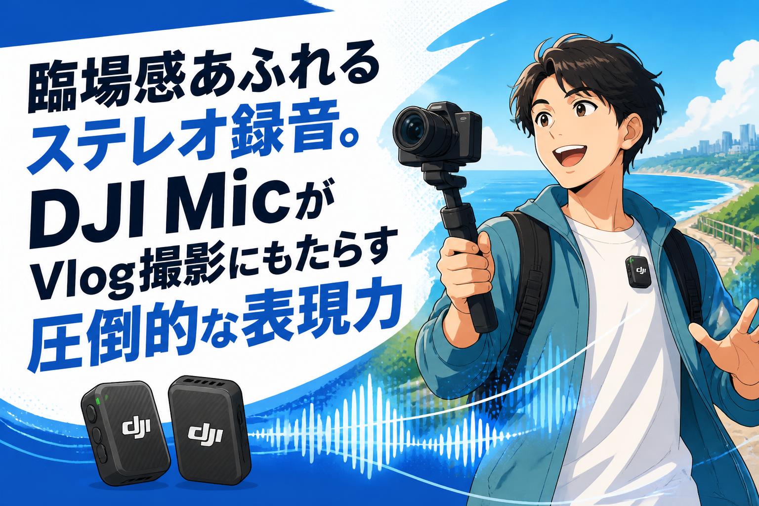 臨場感あふれるステレオ録音。DJI MicがVlog撮影にもたらす圧倒的な表現力