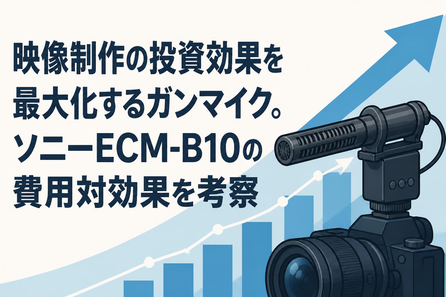 映像制作の投資効果を最大化するガンマイク。ソニーECM-B10の費用対効果を考察