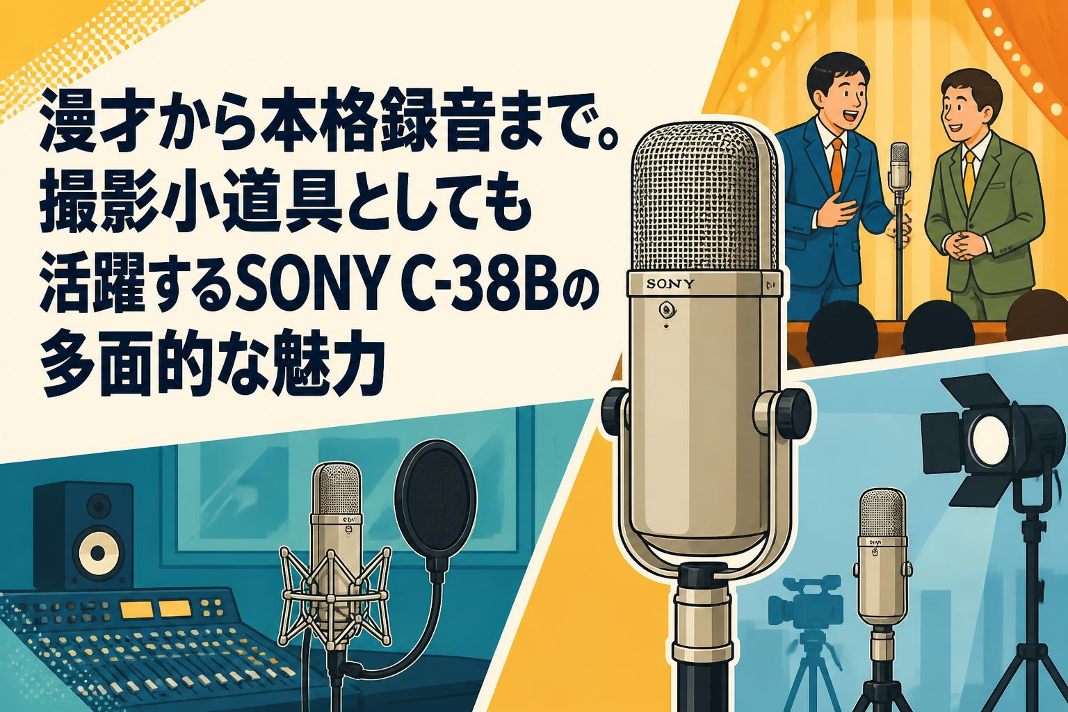 漫才から本格録音まで。撮影小道具としても活躍するSONY C-38Bの多面的な魅力