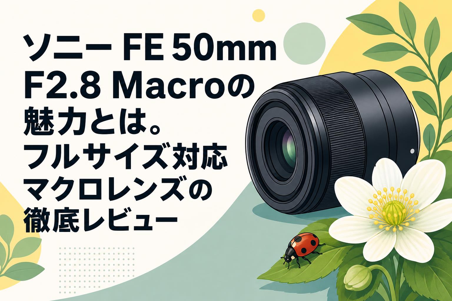 ソニー FE 50mm F2.8 Macroの魅力とは。フルサイズ対応マクロレンズの徹底レビュー