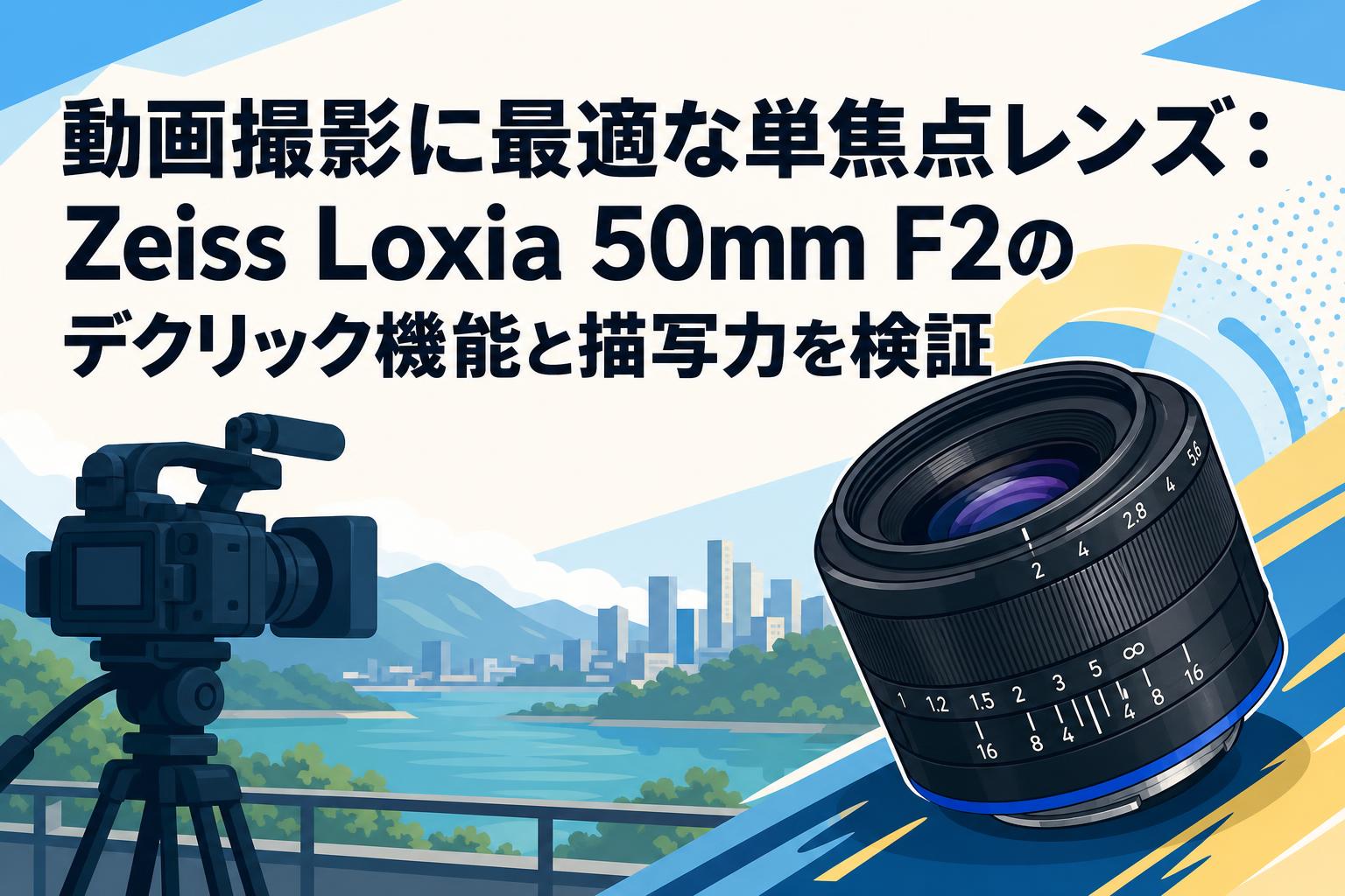 動画撮影に最適な単焦点レンズ：Zeiss Loxia 50mm F2のデクリック機能と描写力を検証
