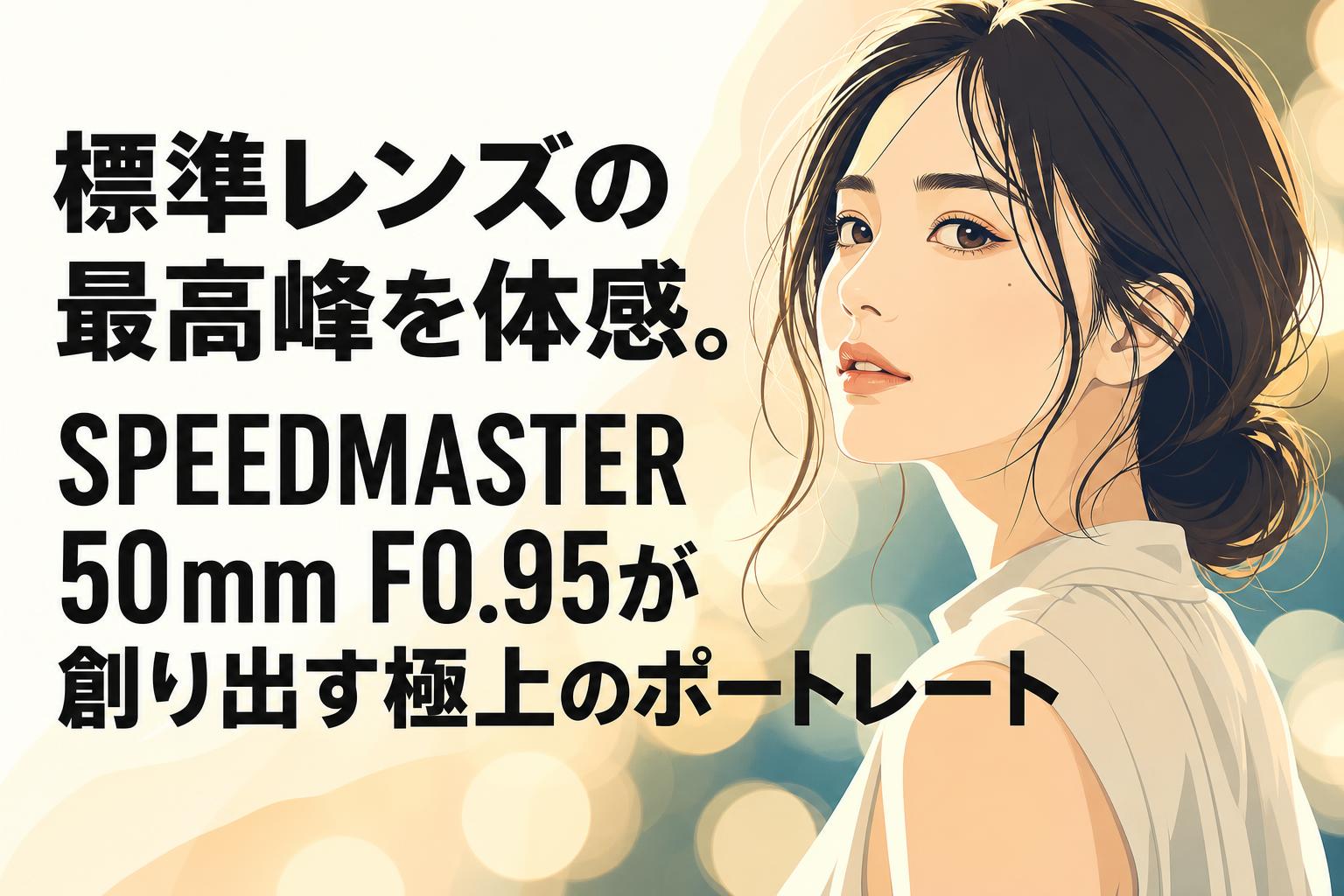 標準レンズの最高峰を体感。SPEEDMASTER 50mm F0.95が創り出す極上のポートレート