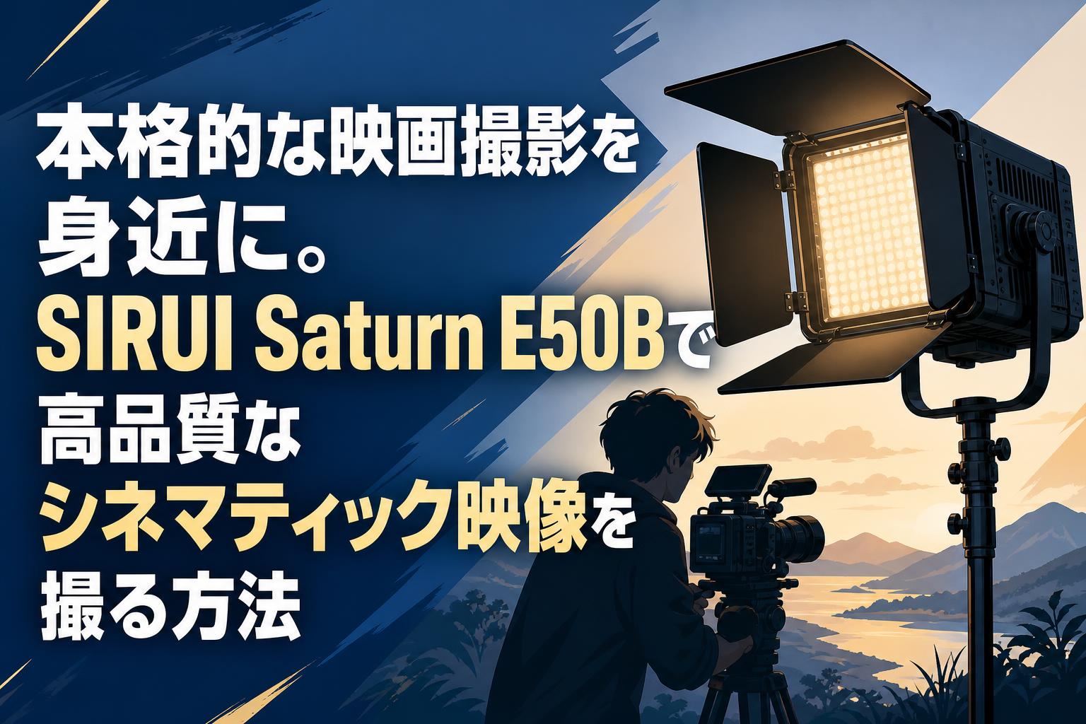 本格的な映画撮影を身近に。SIRUI Saturn E50Bで高品質なシネマティック映像を撮る方法