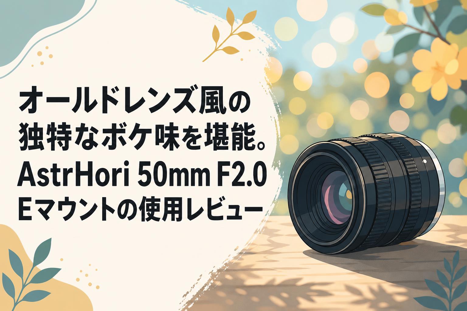 オールドレンズ風の独特なボケ味を堪能。AstrHori 50mm F2.0 Eマウントの使用レビュー