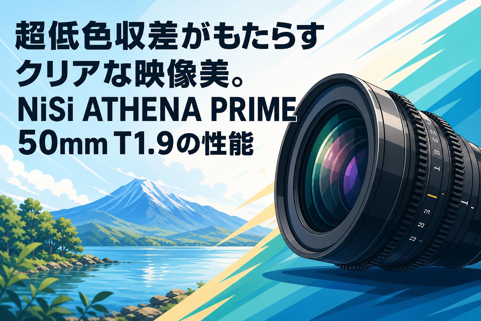 超低色収差がもたらすクリアな映像美。NiSi ATHENA PRIME 50mm T1.9の性能