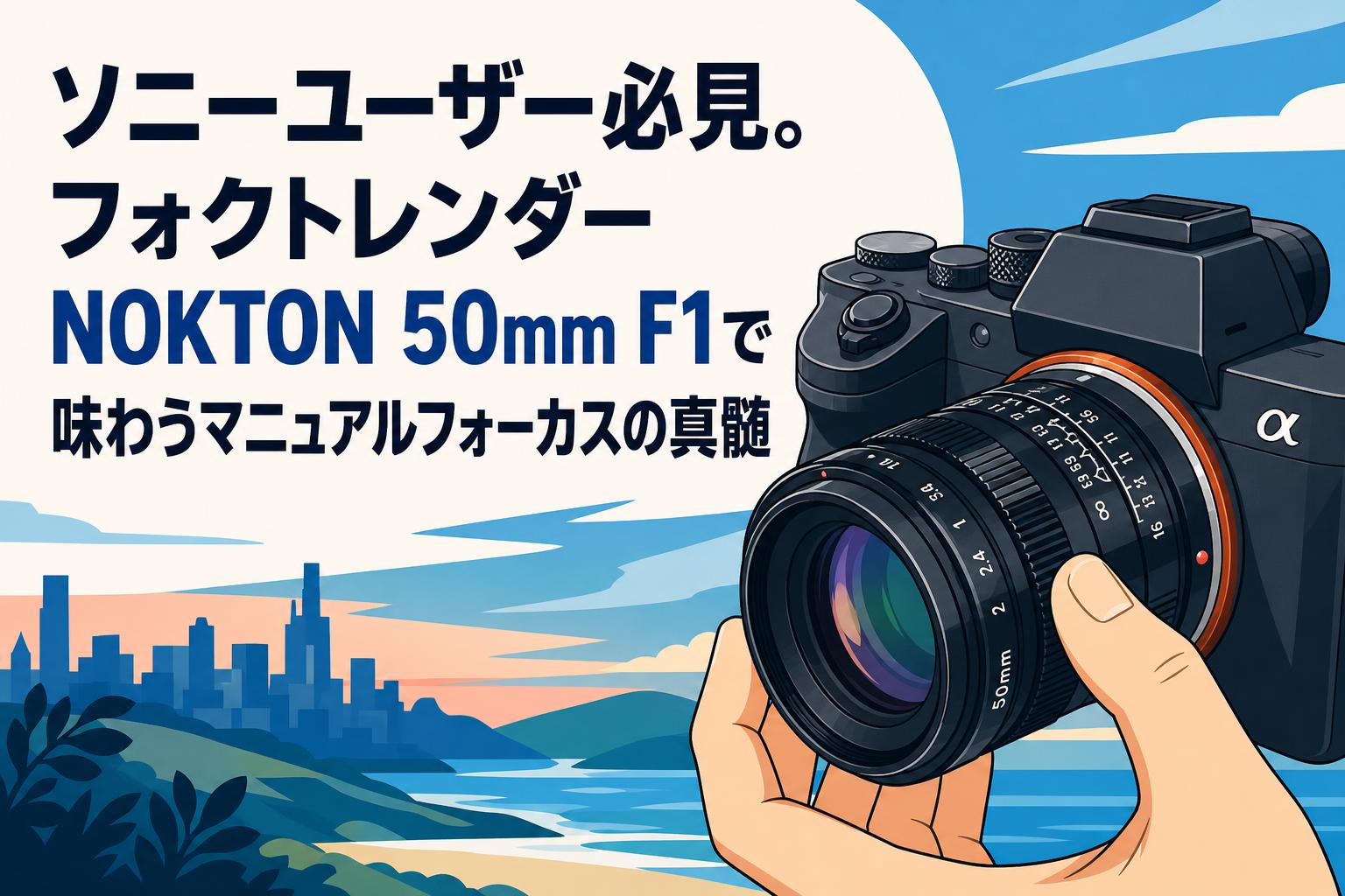 ソニーユーザー必見。フォクトレンダー NOKTON 50mm F1で味わうマニュアルフォーカスの真髄