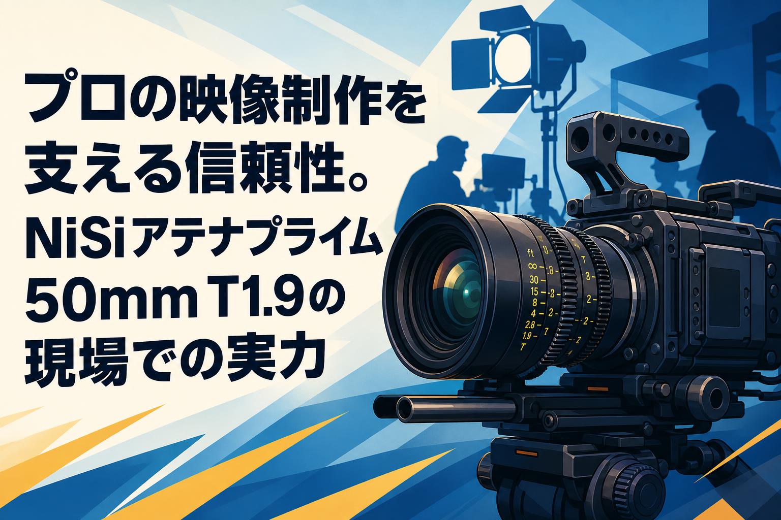 プロの映像制作を支える信頼性。NiSiアテナプライム50mm T1.9の現場での実力