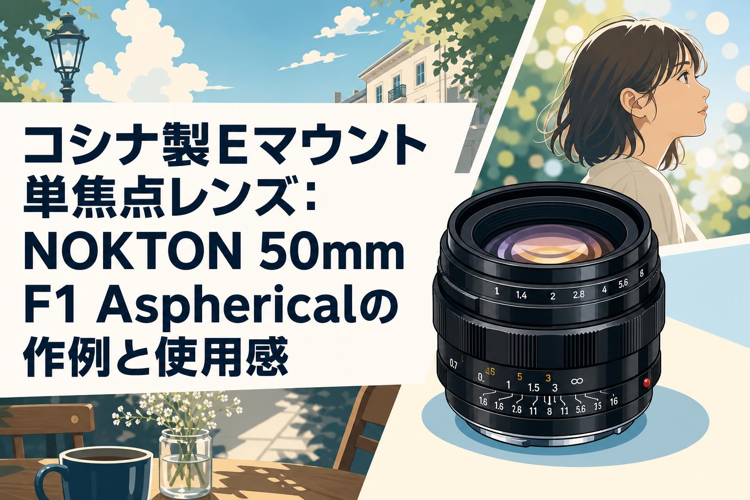 コシナ製Eマウント単焦点レンズ：NOKTON 50mm F1 Asphericalの作例と使用感