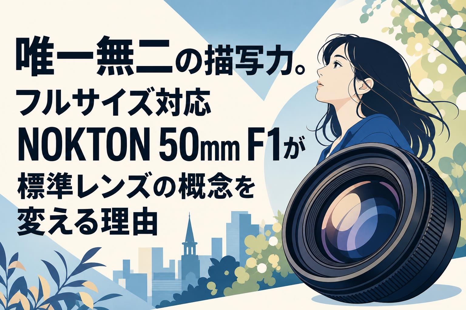 唯一無二の描写力。フルサイズ対応NOKTON 50mm F1が標準レンズの概念を変える理由