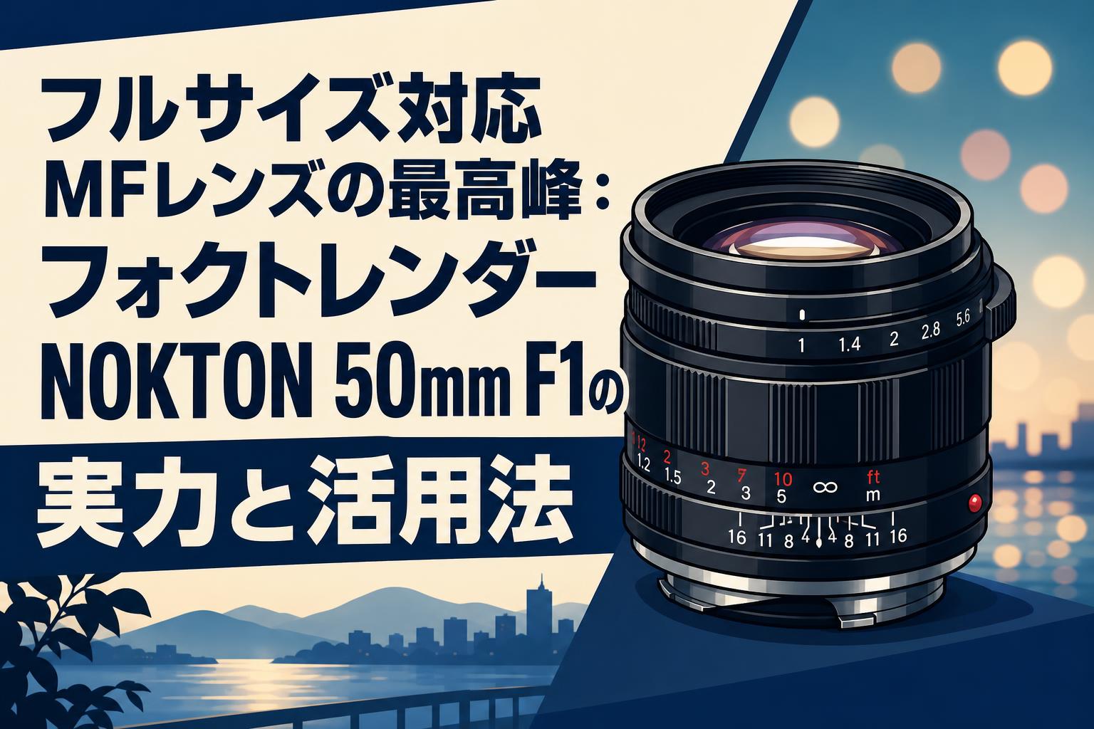 フルサイズ対応MFレンズの最高峰：フォクトレンダー NOKTON 50mm F1の実力と活用法
