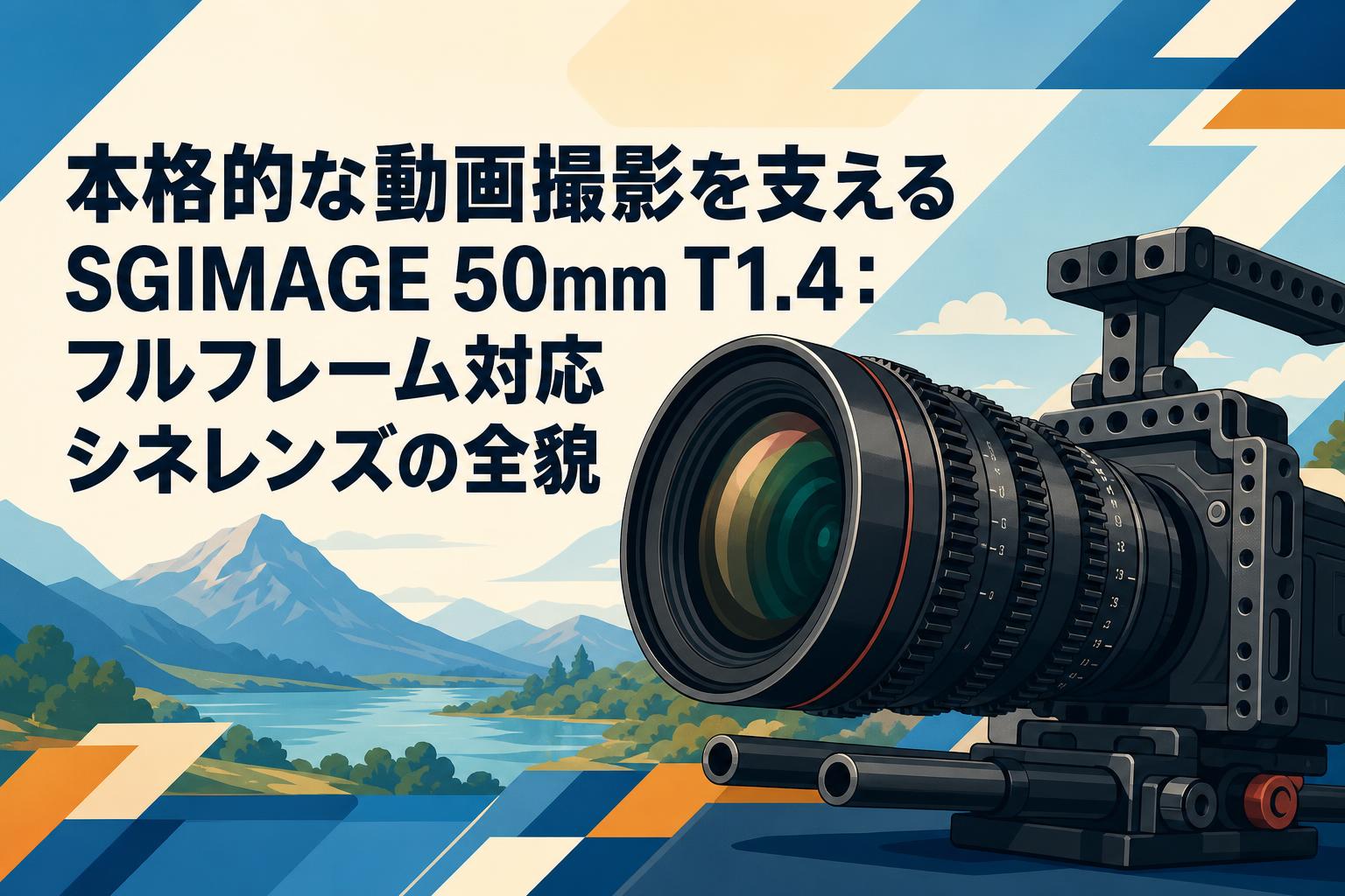 本格的な動画撮影を支えるSGIMAGE 50mm T1.4：フルフレーム対応シネレンズの全貌