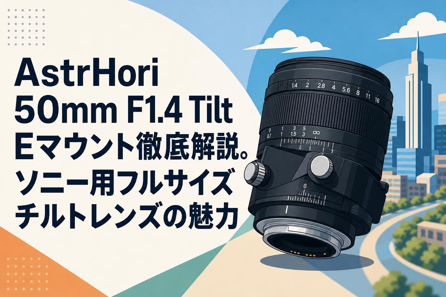 AstrHori 50mm F1.4 Tilt Eマウント徹底解説。ソニー用フルサイズチルトレンズの魅力