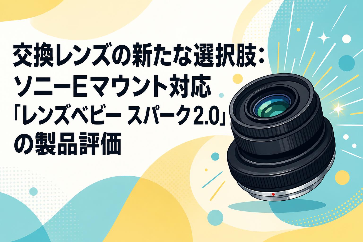 交換レンズの新たな選択肢：ソニーEマウント対応「レンズベビー スパーク 2.0」の製品評価