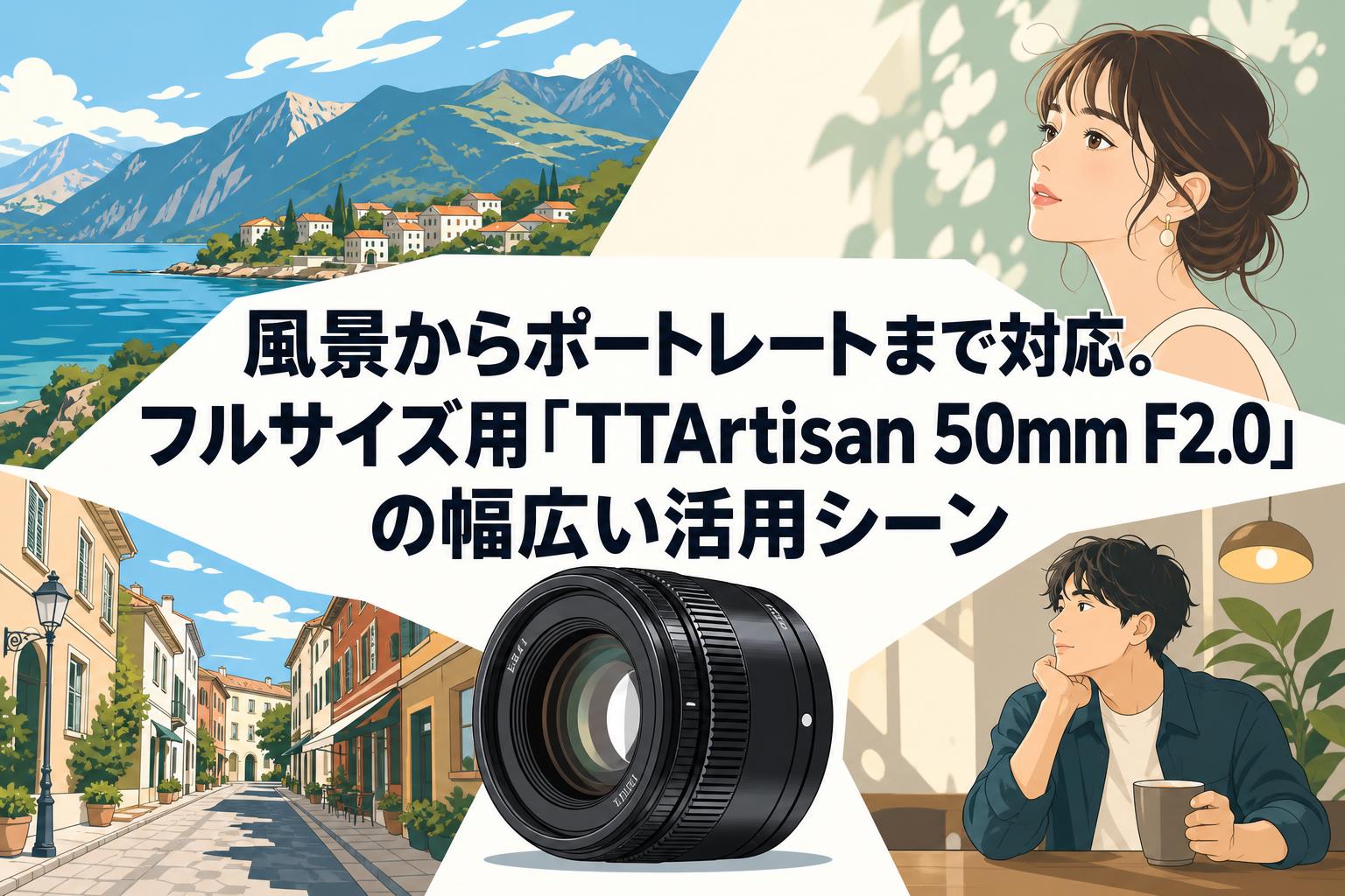 風景からポートレートまで対応。フルサイズ用「TTArtisan 50mm F2.0」の幅広い活用シーン