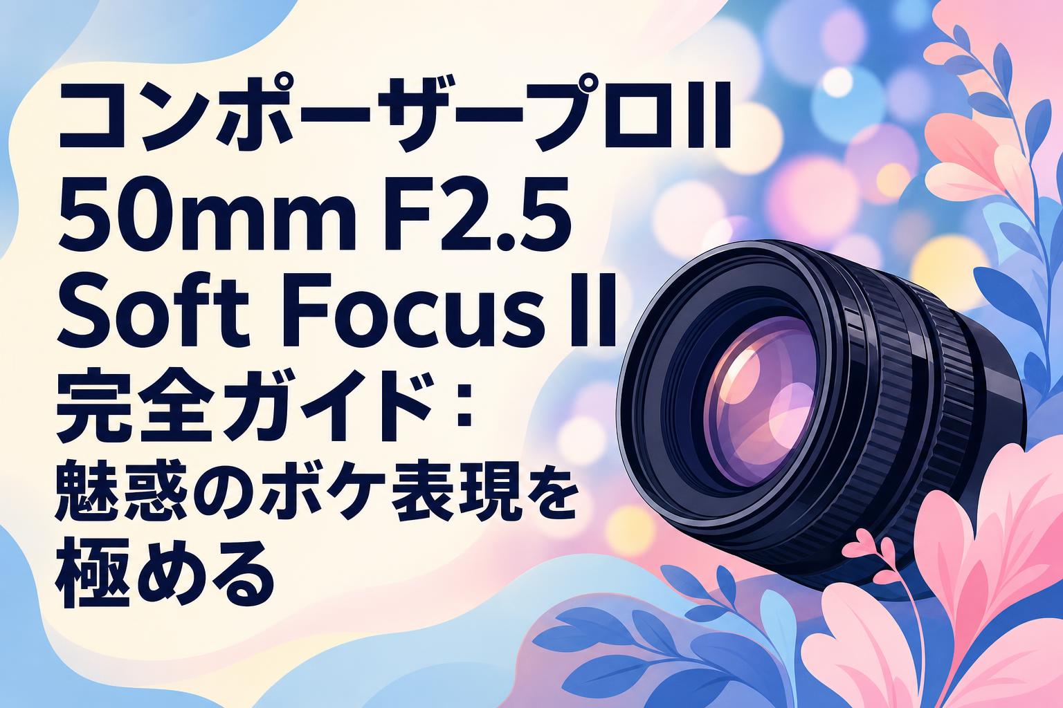 コンポーザープロII 50mm F2.5 Soft Focus II完全ガイド：魅惑のボケ表現を極める