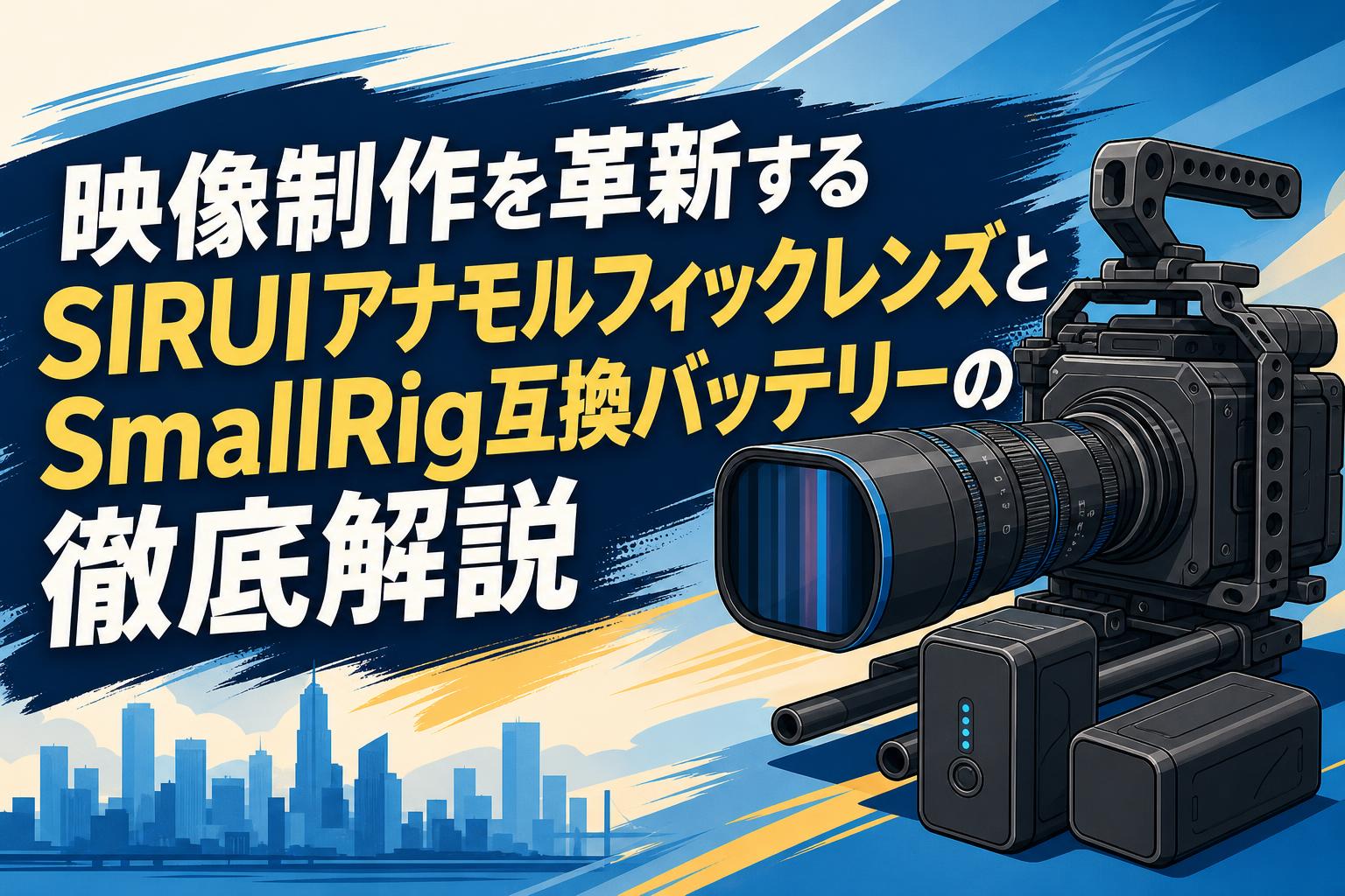 映像制作を革新するSIRUIアナモルフィックレンズとSmallRig互換バッテリーの徹底解説