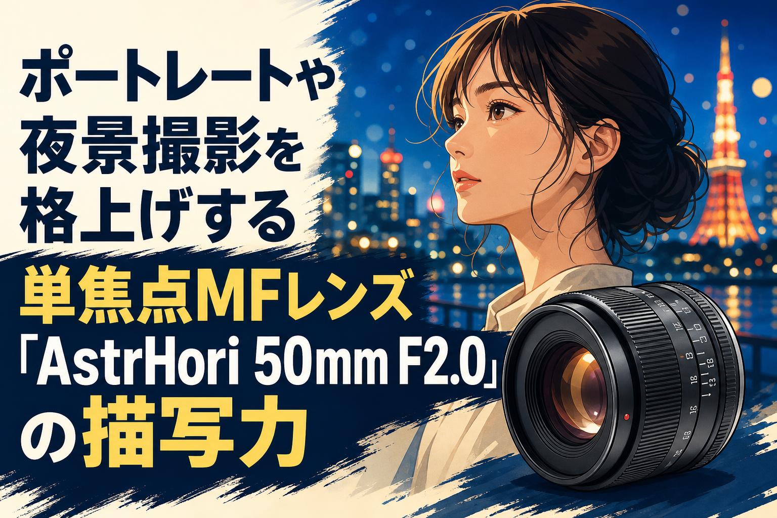 ポートレートや夜景撮影を格上げする単焦点MFレンズ「AstrHori 50mm F2.0」の描写力