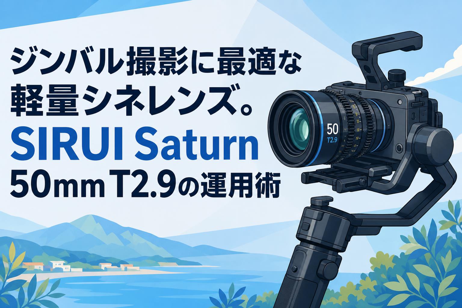 ジンバル撮影に最適な軽量シネレンズ。SIRUI Saturn 50mm T2.9の運用術