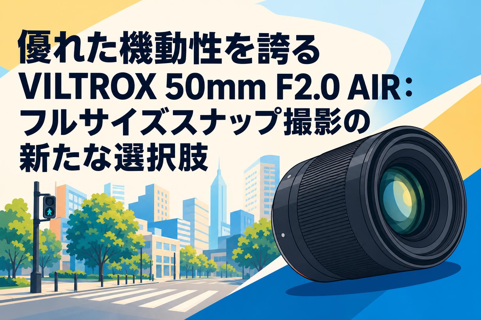 優れた機動性を誇るVILTROX 50mm F2.0 AIR：フルサイズスナップ撮影の新たな選択肢