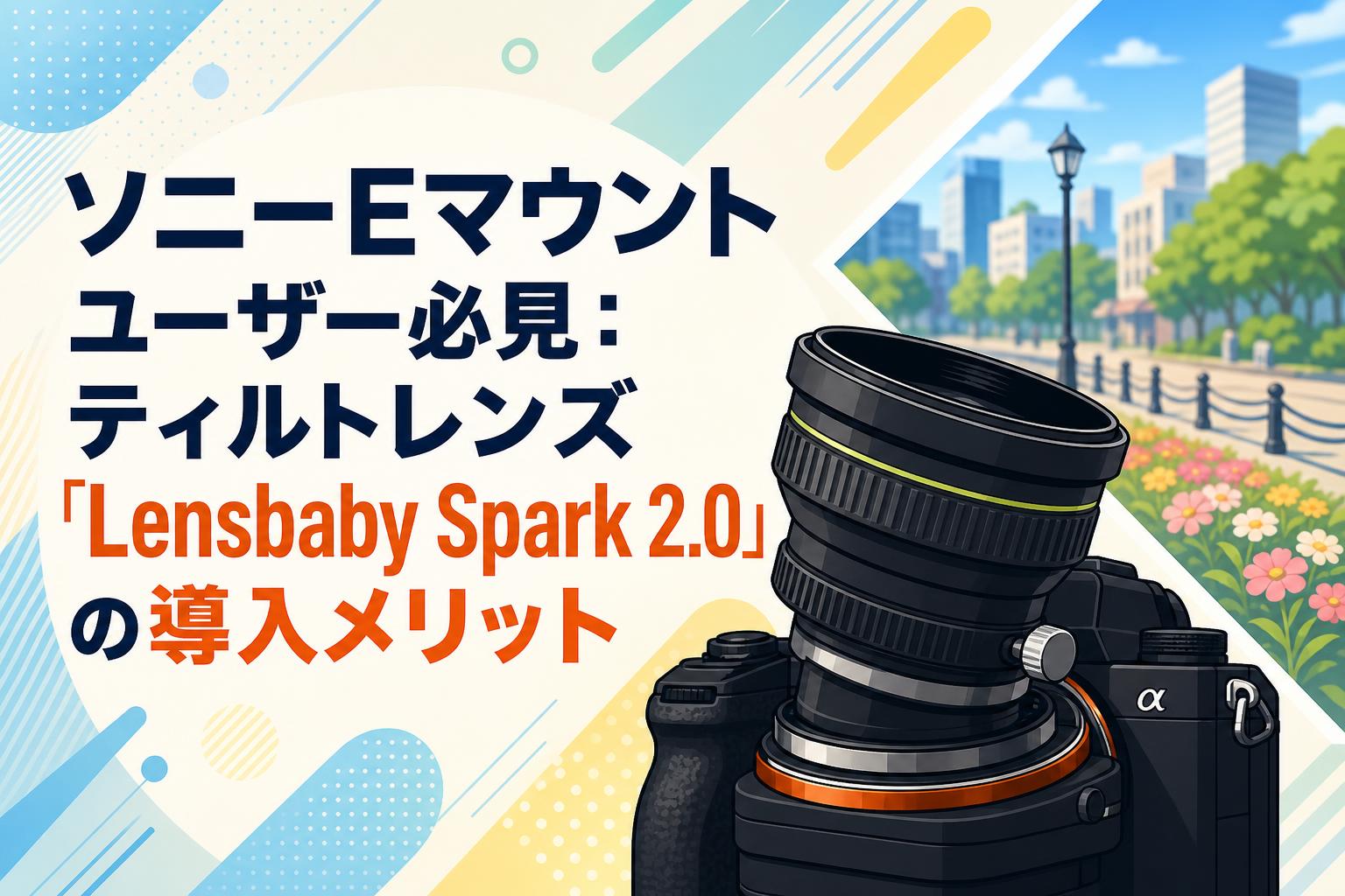 ソニーEマウントユーザー必見：ティルトレンズ「Lensbaby Spark 2.0」の導入メリット