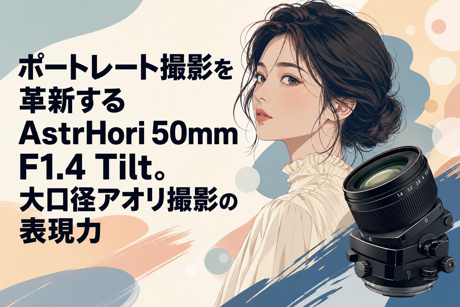 ポートレート撮影を革新するAstrHori 50mm F1.4 Tilt。大口径アオリ撮影の表現力