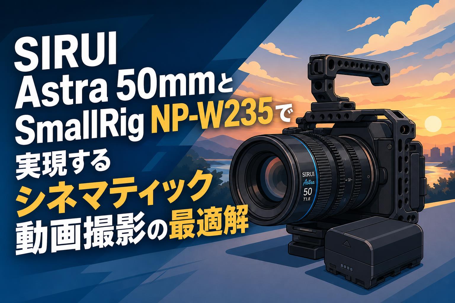 SIRUI Astra 50mmとSmallRig NP-W235で実現するシネマティック動画撮影の最適解
