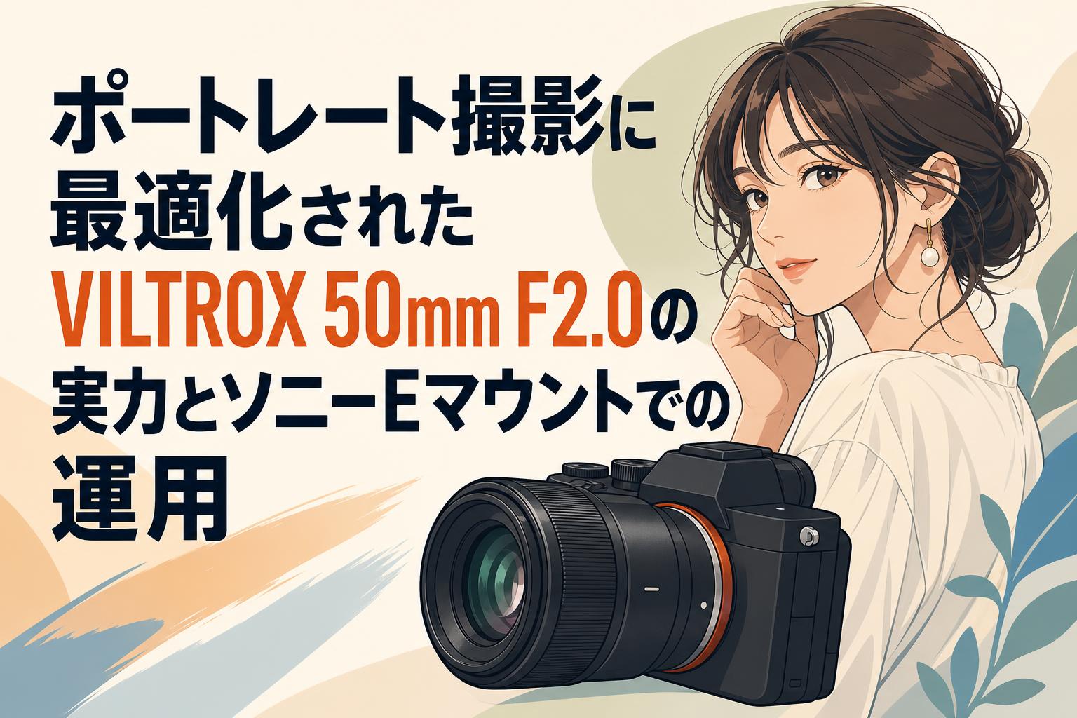 ポートレート撮影に最適化されたVILTROX 50mm F2.0の実力とソニーEマウントでの運用