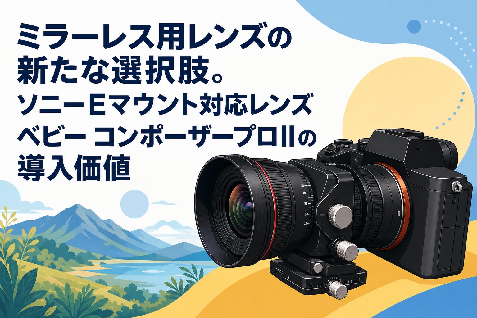 ミラーレス用レンズの新たな選択肢。ソニーEマウント対応レンズベビー コンポーザープロIIの導入価値