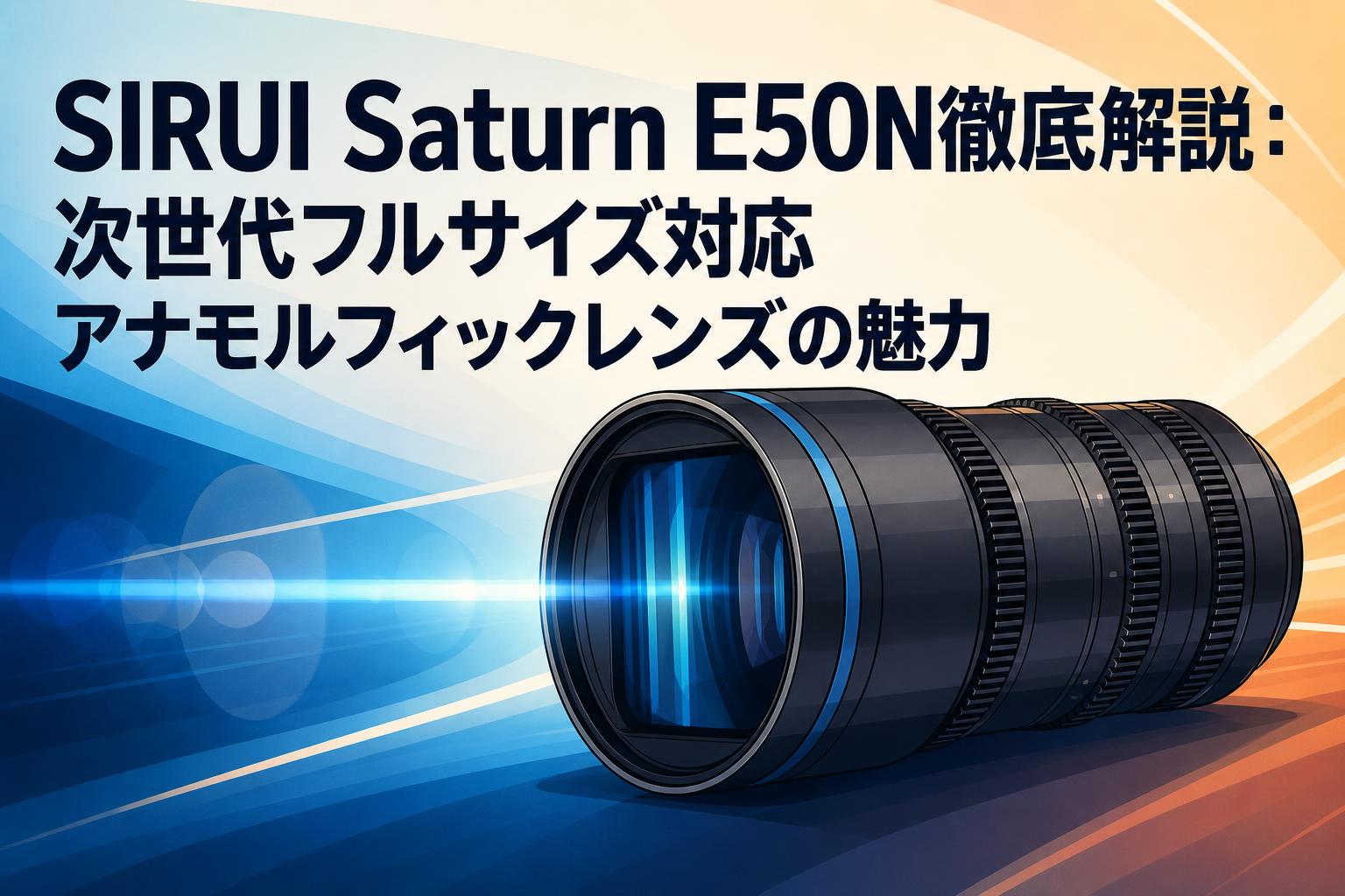 SIRUI Saturn E50N徹底解説：次世代フルサイズ対応アナモルフィックレンズの魅力