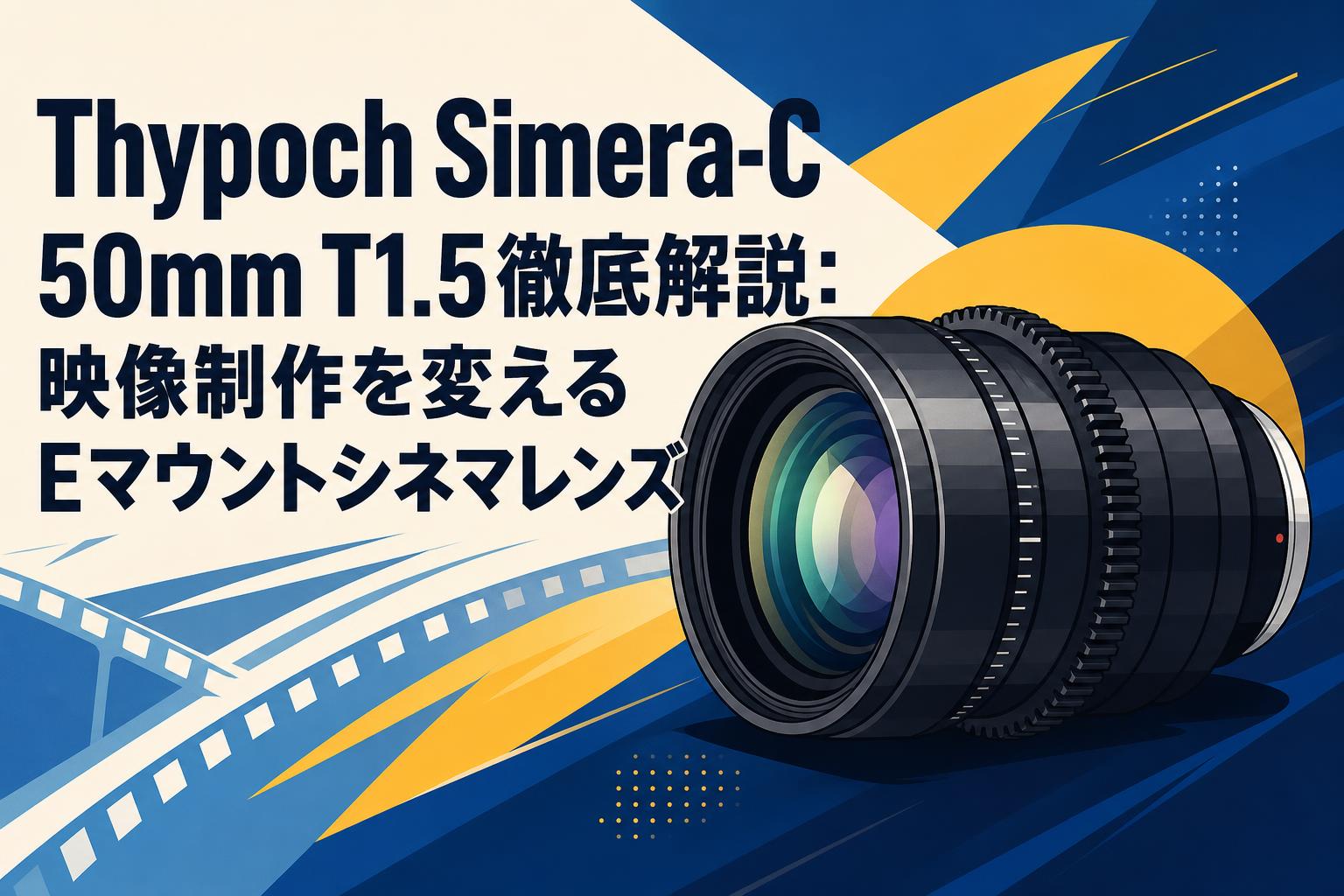 Thypoch Simera-C 50mm T1.5徹底解説：映像制作を変えるEマウントシネマレンズ