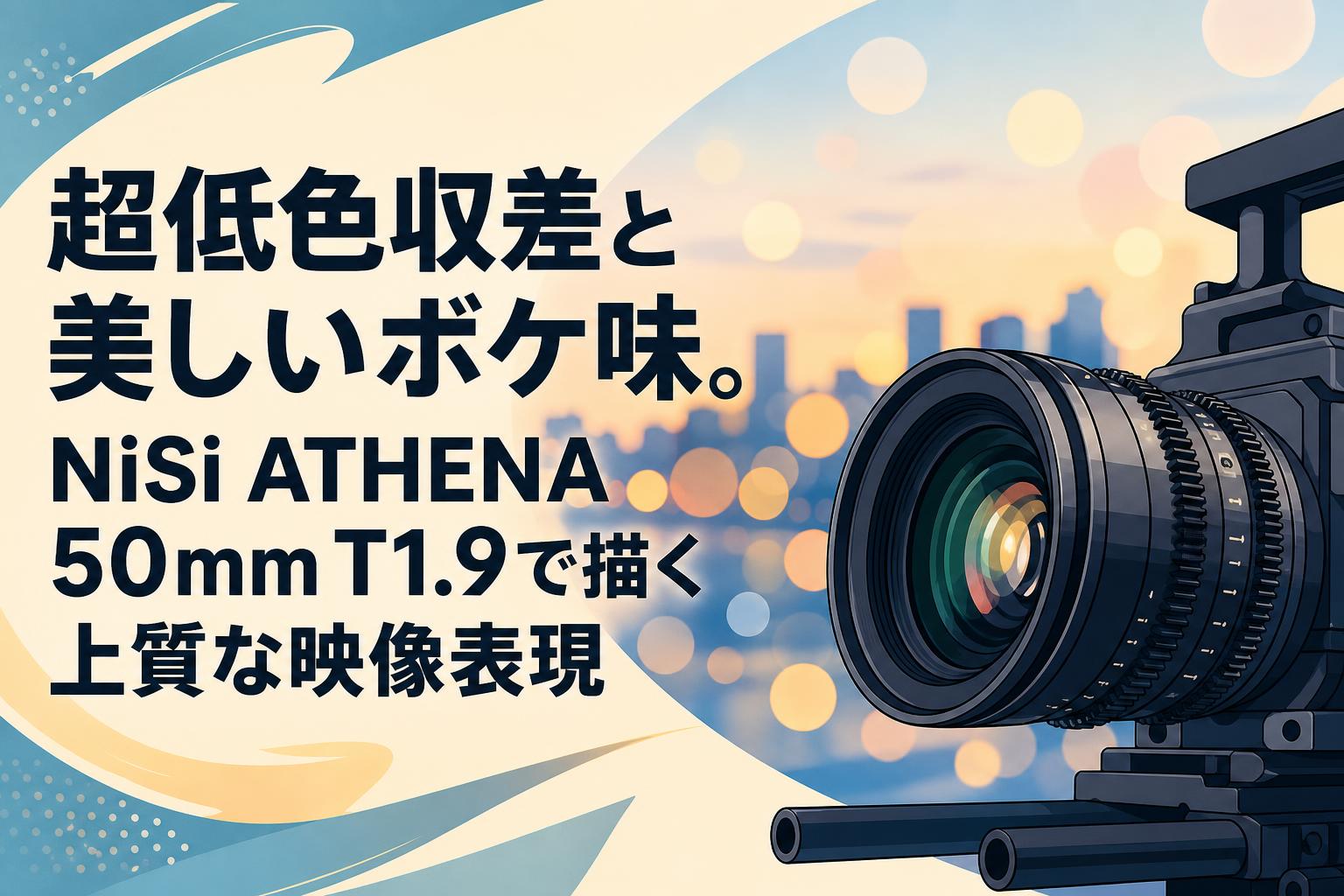 超低色収差と美しいボケ味。NiSi ATHENA 50mm T1.9で描く上質な映像表現