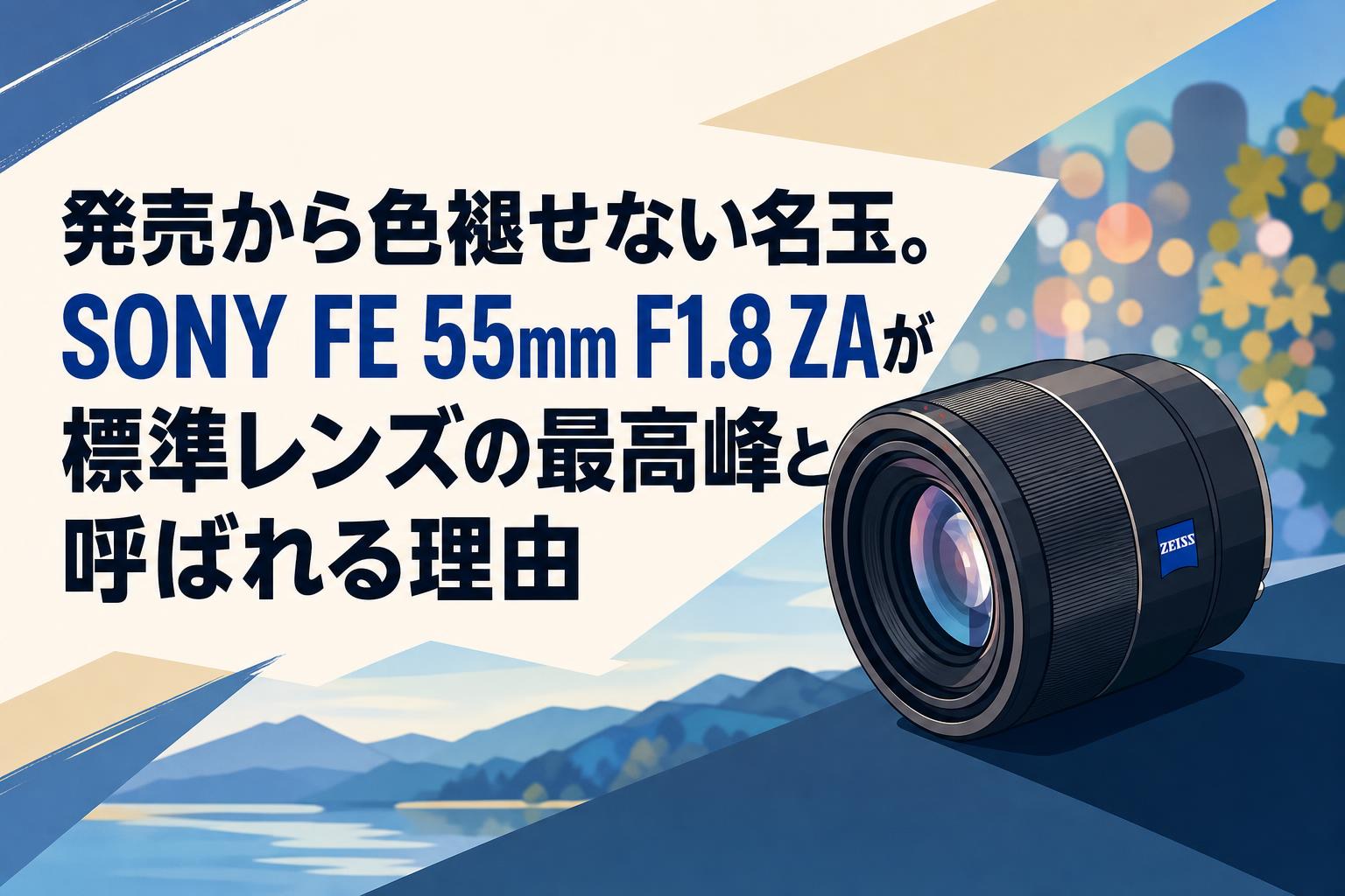 発売から色褪せない名玉。SONY FE 55mm F1.8 ZAが標準レンズの最高峰と呼ばれる理由