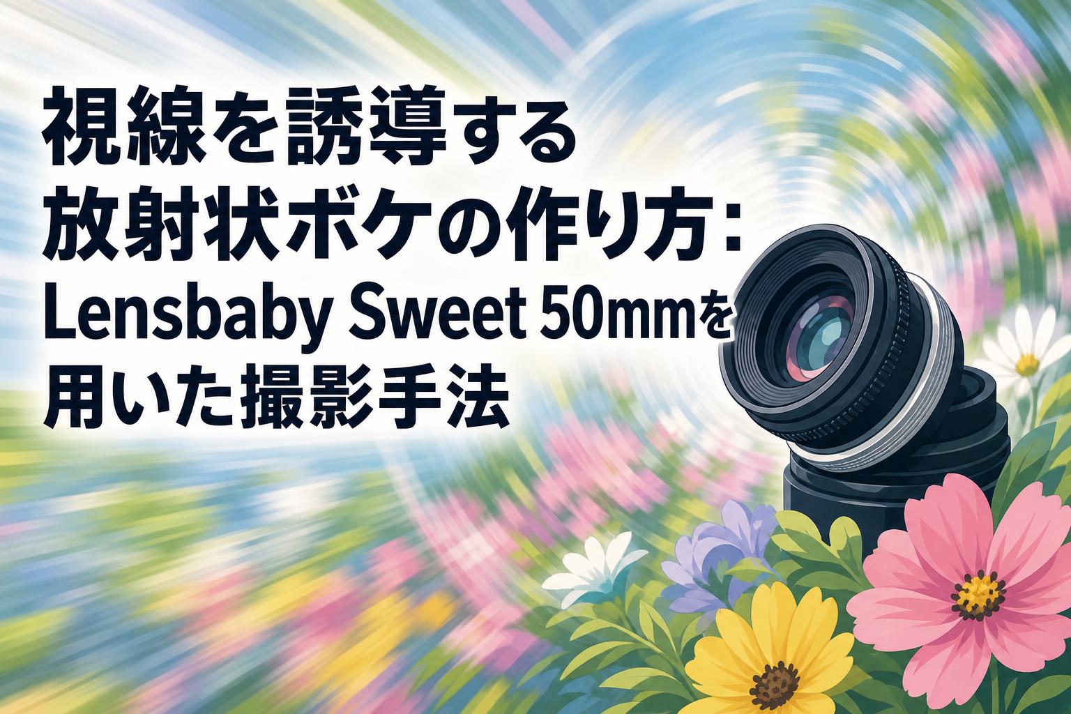 視線を誘導する放射状ボケの作り方：Lensbaby Sweet 50mmを用いた撮影手法