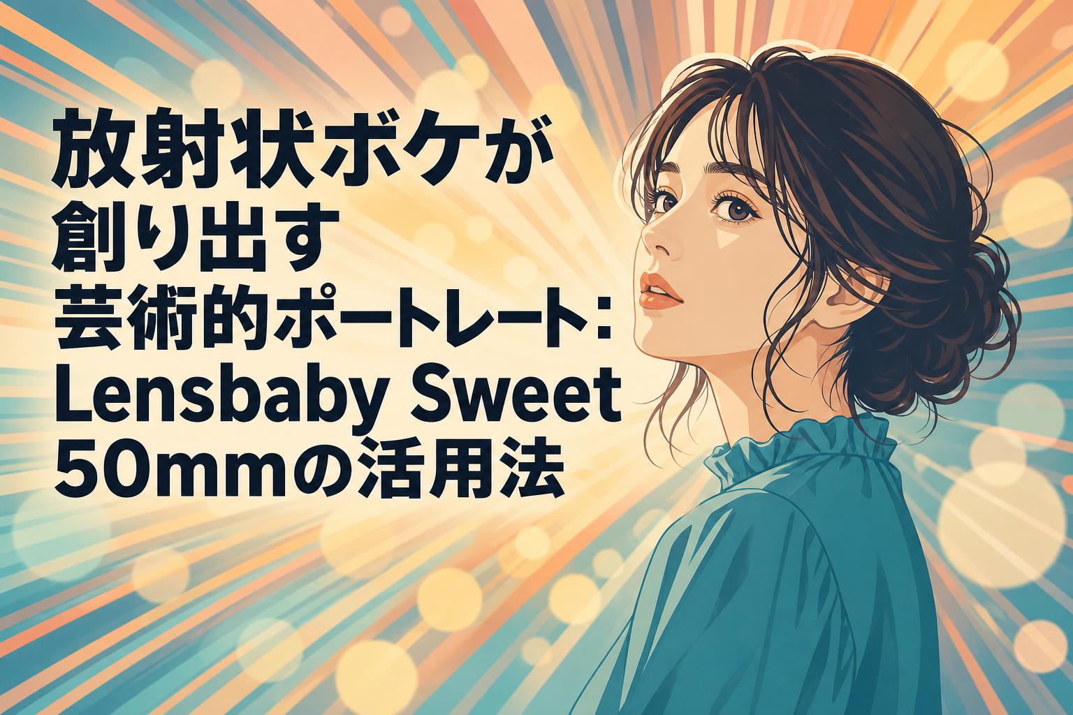 放射状ボケが創り出す芸術的ポートレート：Lensbaby Sweet 50mmの活用法